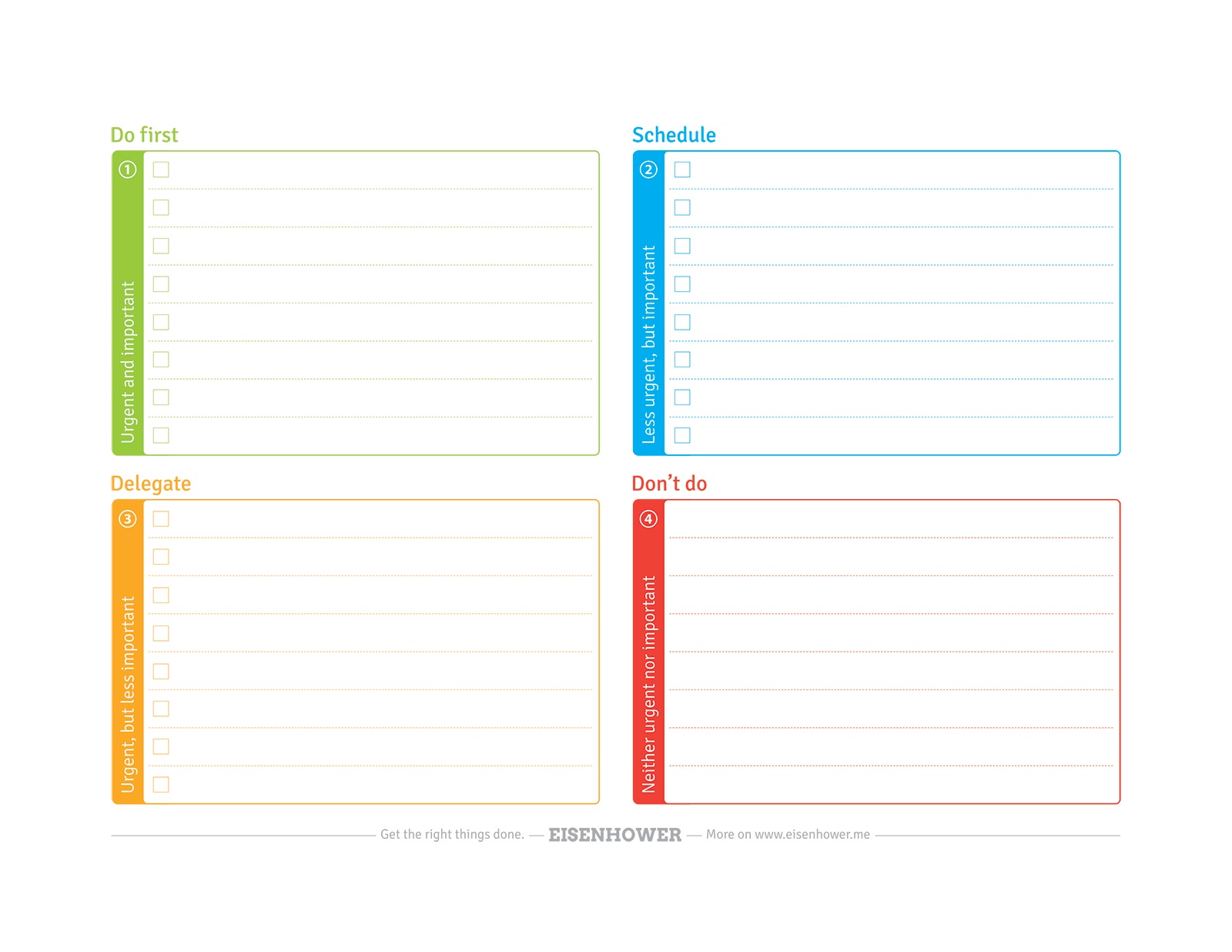 The Eisenhower Matrix | How to make the holidays less stressful | ComposeCreate.com