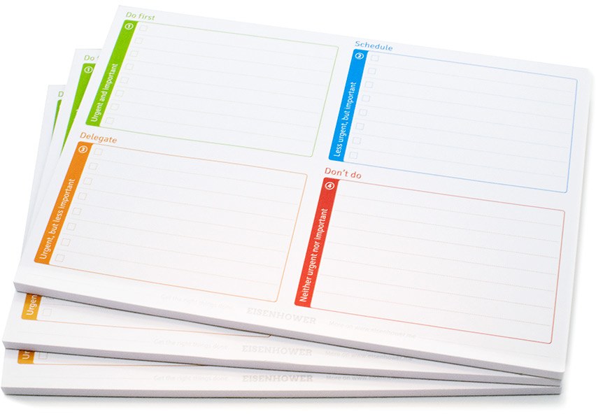 eisenhowermatrix notepads